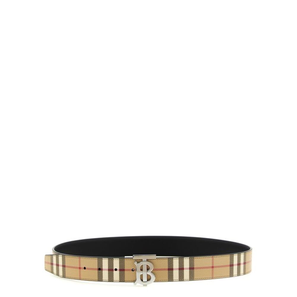 Burberry Men Logo Buckle Reversible Belt